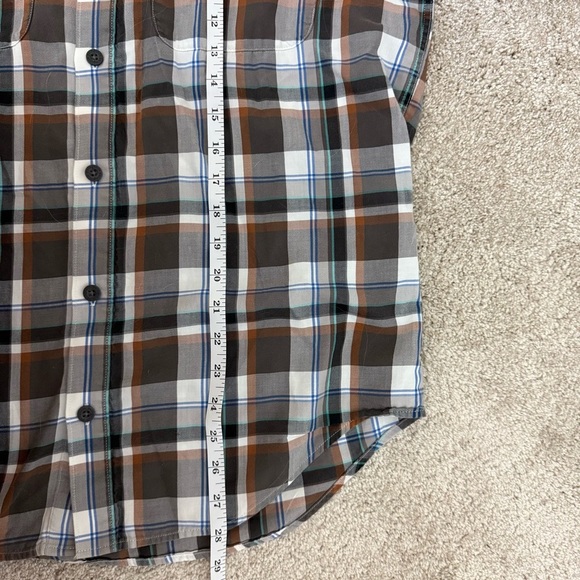 Patagonia Shirt Men's S Gray Plaid 100% Organic Cotton Button Up Long Sleeve - Picture 9 of 9